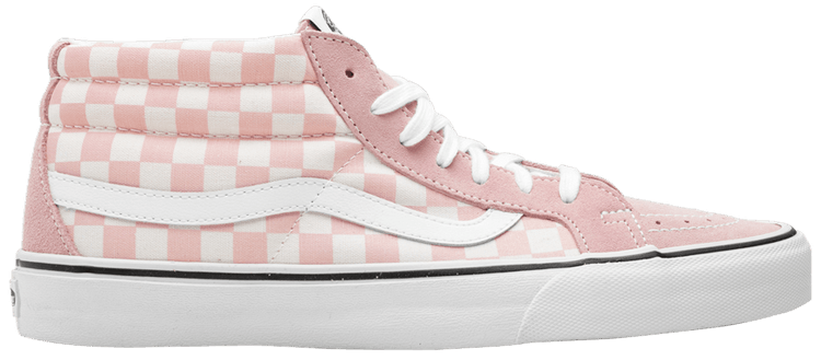 Vans Sk8 Mid Reissue Checkerboard   Chalk Pink