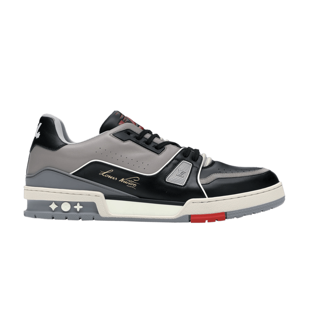 louis vuitton trainer black white