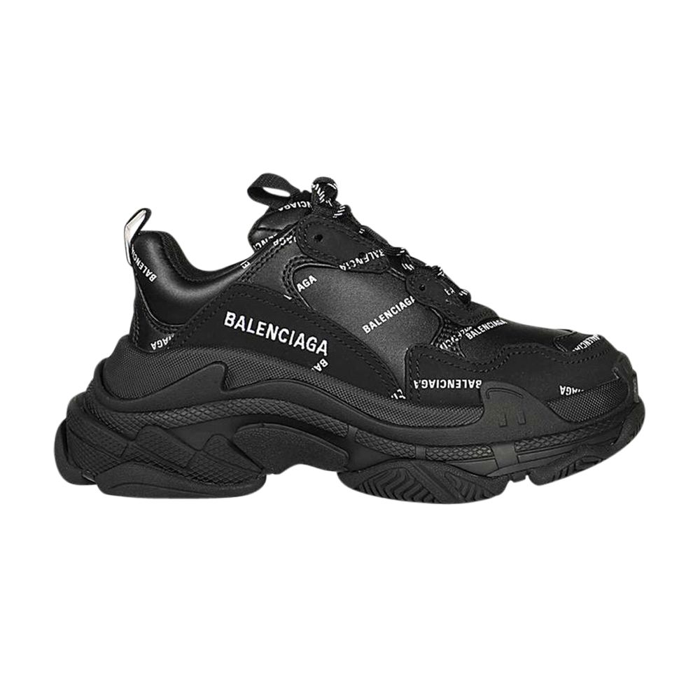 Pre-owned Balenciaga Wmns Triple S Sneaker 'black Logo' | Women's Size 42