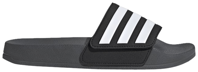 Adidas Adilette Shower Slides J Grey Core Black