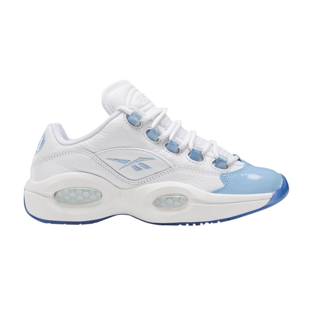 Pre-owned Reebok Question Patent Low J 'fluid Blue' | White | Kid's Size 6