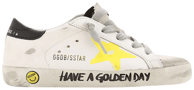 Golden Goose Superstar Kids White Yellow
