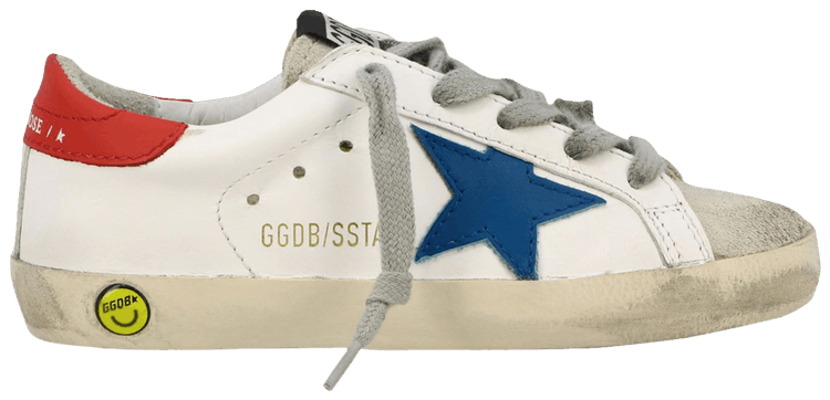 Golden Goose Superstar Kids 'White Blue Red'