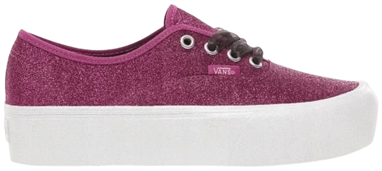 Vans Authentic Platform Glitter   Purple