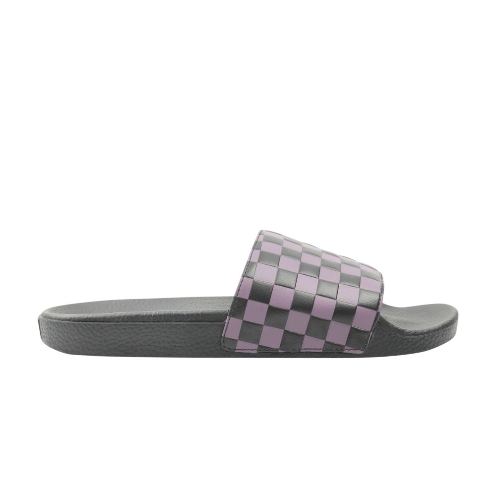 Pre-owned Vans Slide-on 'checkerboard Plum' In Black