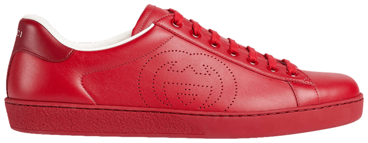 Gucci Ace 'Interlocking G - Hibiscus Red'