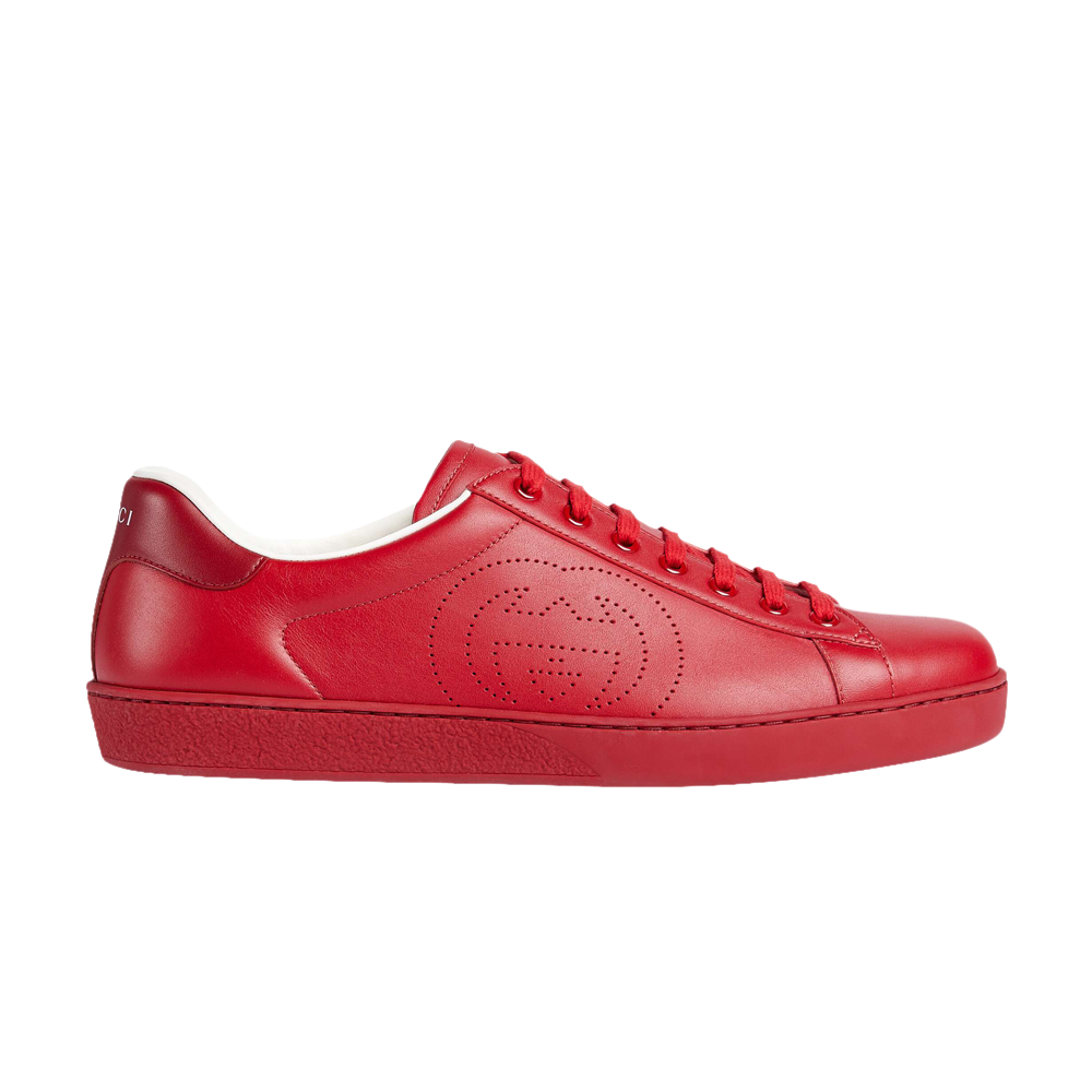 Pre-owned Gucci Ace 'interlocking G - Hibiscus Red'