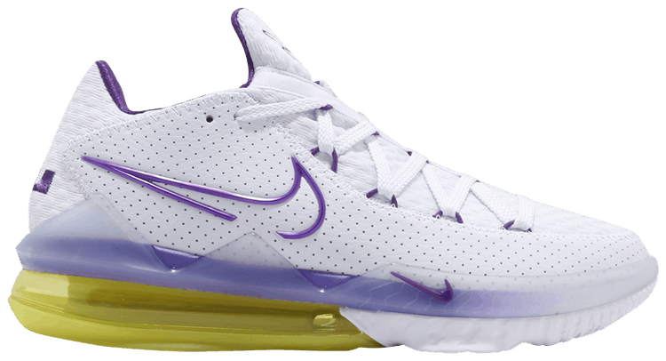 Lebron 17 low hotsell purple and yellow
