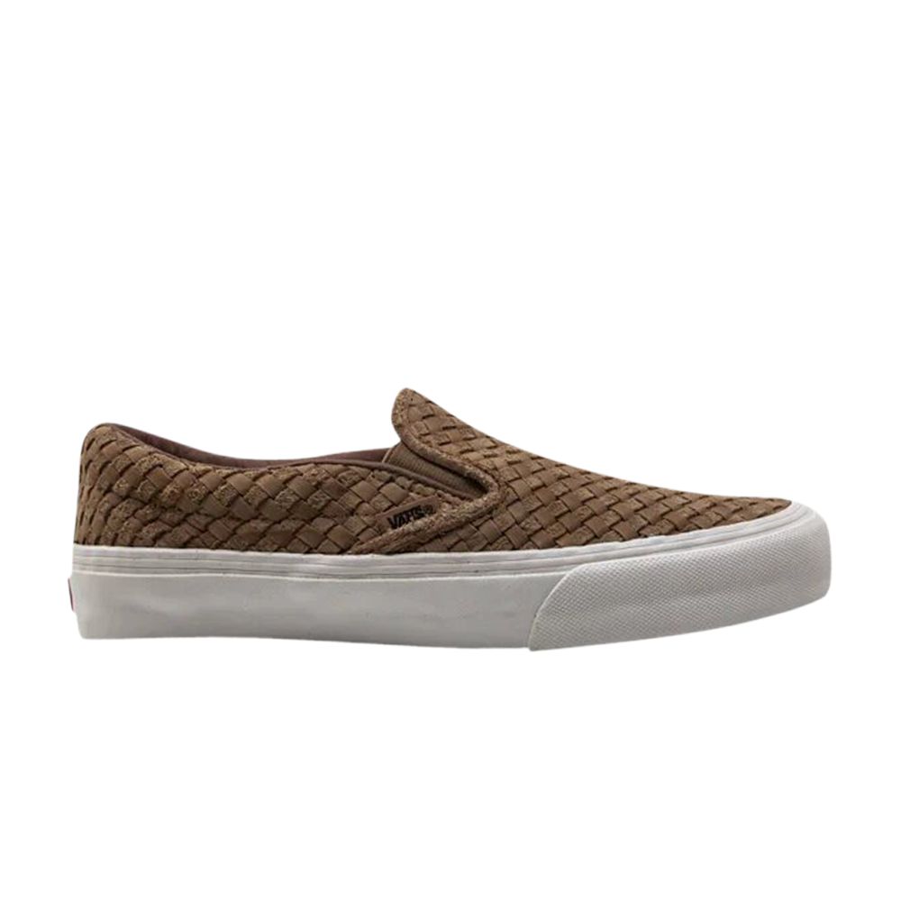 Vans Taka Hayashi x Slip-On 66 LX 'Woven - Chipmunk' | Brown | Men's Size 9 - VN0A3DPVR4P