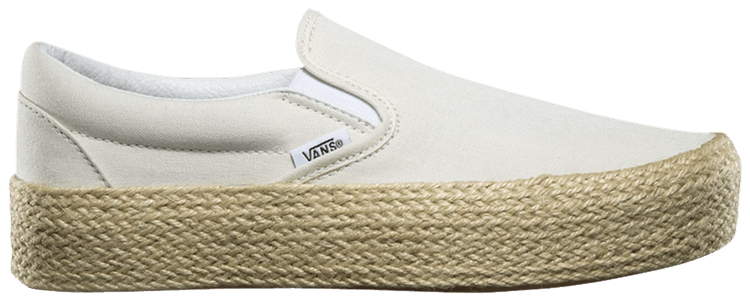 Vans Slip On Platform Espadrille Marshmallow