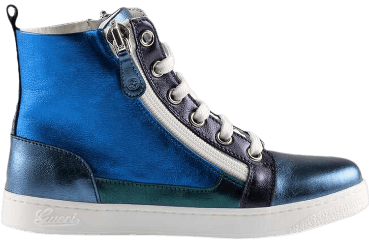 Buy Gucci Metallic High Kids 'Sky blue' - 388823 BMP90 4963