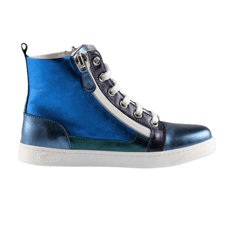 ぐぶ美 Buy Gucci Metallic High Kids 'Sky blue' - 388823 BMP90 4963