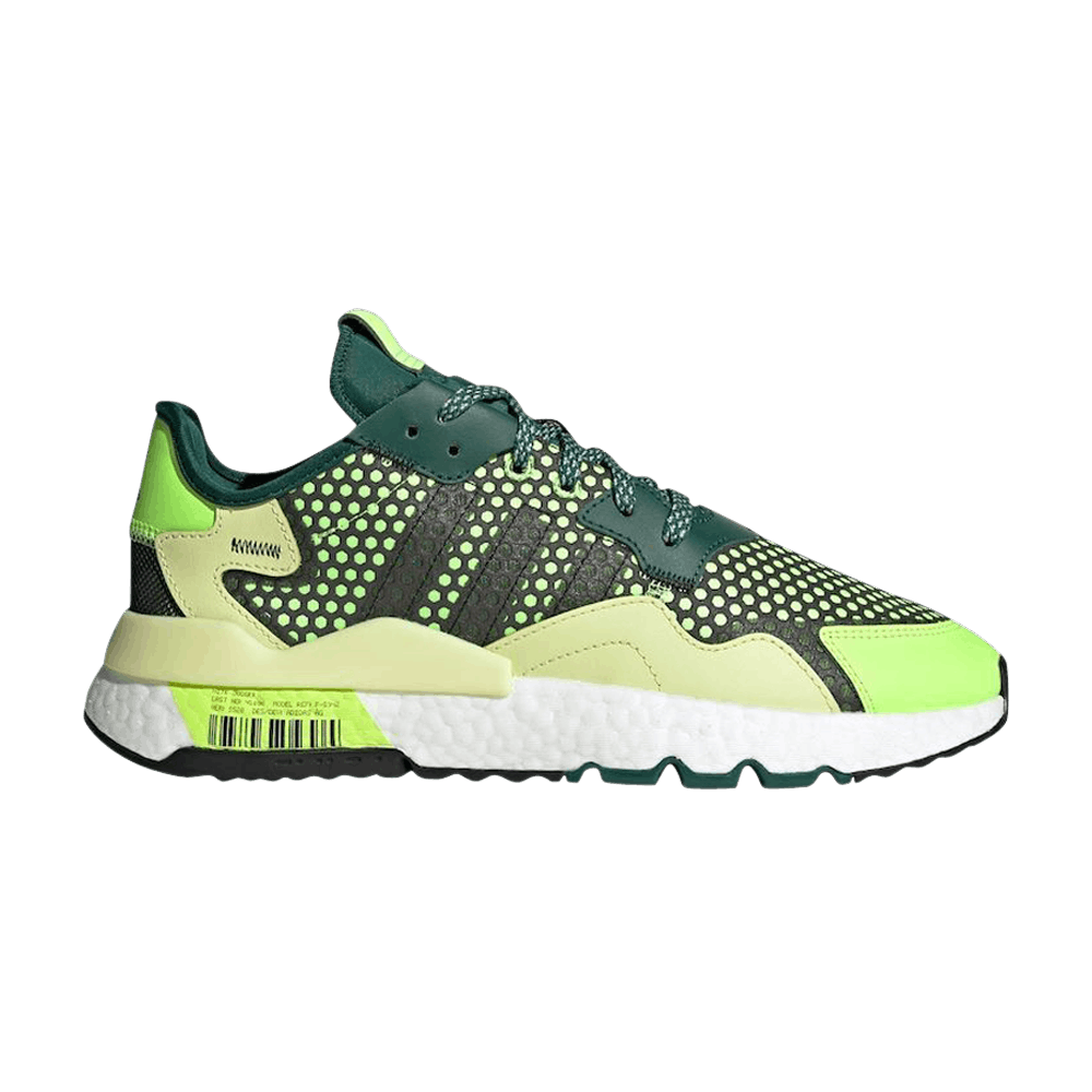 Adidas nite jogger 3m black green clearance