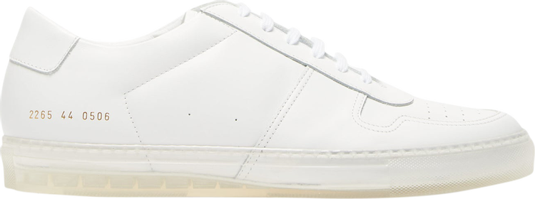 Common Projects BBall Low 'Transparent Sole - White'