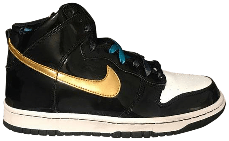 Nike Dunk High GS Black Metallic Gold