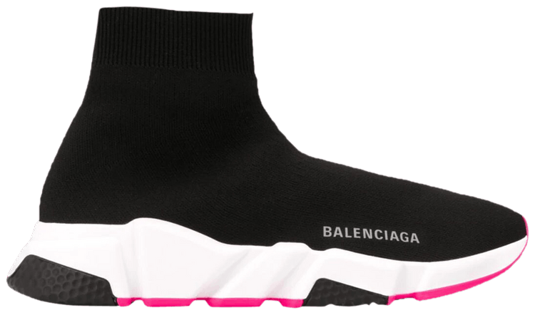 Balenciaga Wmns Speed Trainer Black Pink Sole