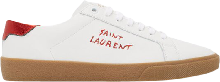 Saint Laurent SL-06 Court Leather 'White Red'