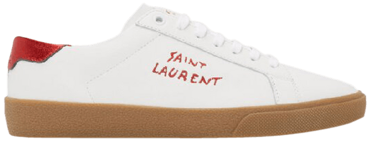 Saint Laurent SL-06 Court Leather 'White Red'