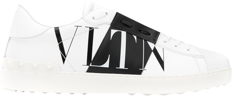 Valentino Star Open Low 'Logo Print - White'
