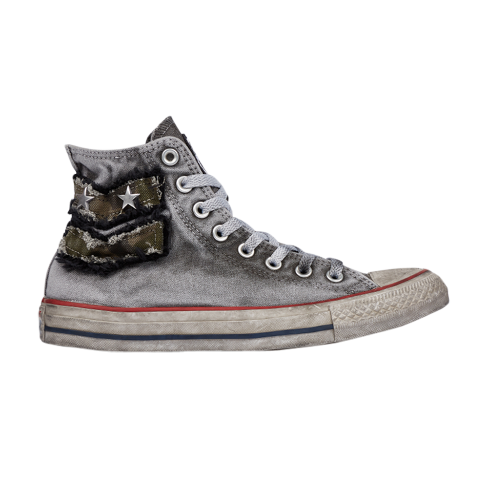 Pre-owned Converse Chuck Taylor All Star High Ltd 'graduate Patchwork' In Grey
