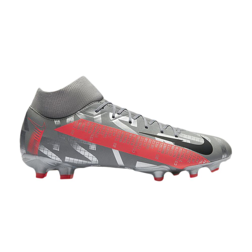 Nike Mercurial Superfly 7 Academy MG 'Metallic Grey Crimson' | Men's Size 8.5