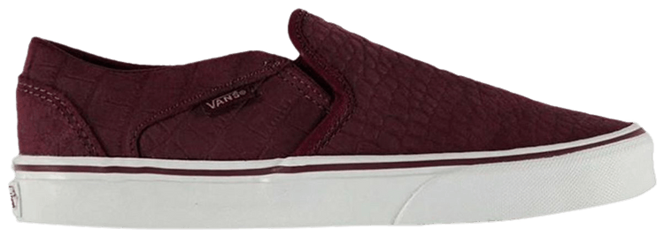 Vans Wmns Asher Croc Burgundy