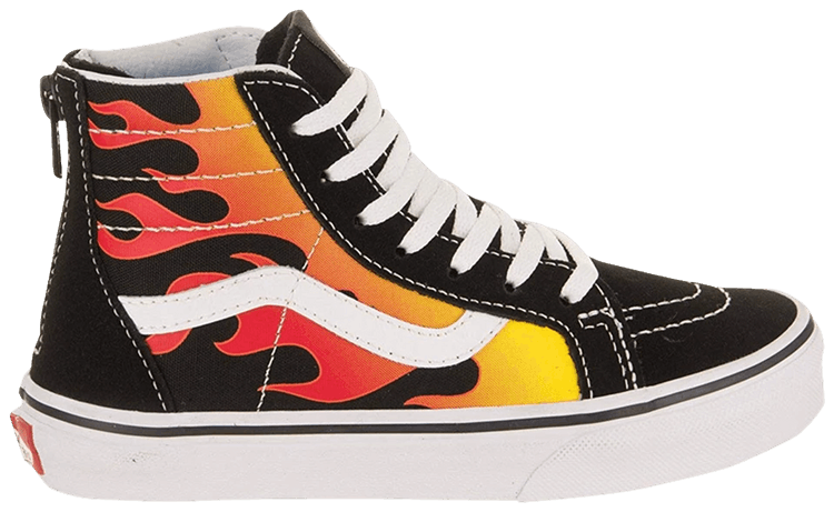 Vans Sk8 Hi Zip Kids Flame