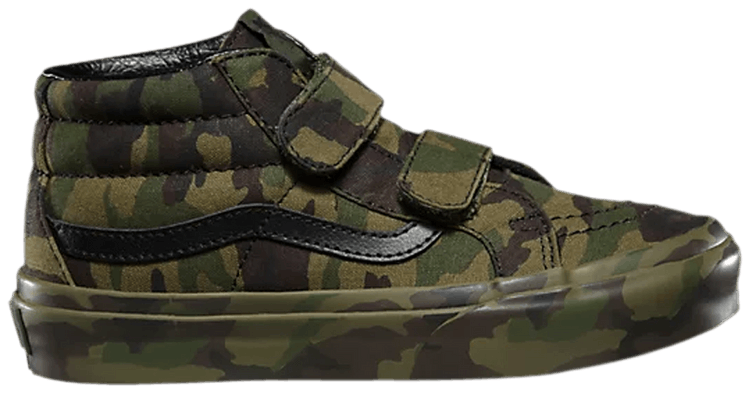 Vans Sk8 Mid Reissue V Kids Mono Print   Classic Camo