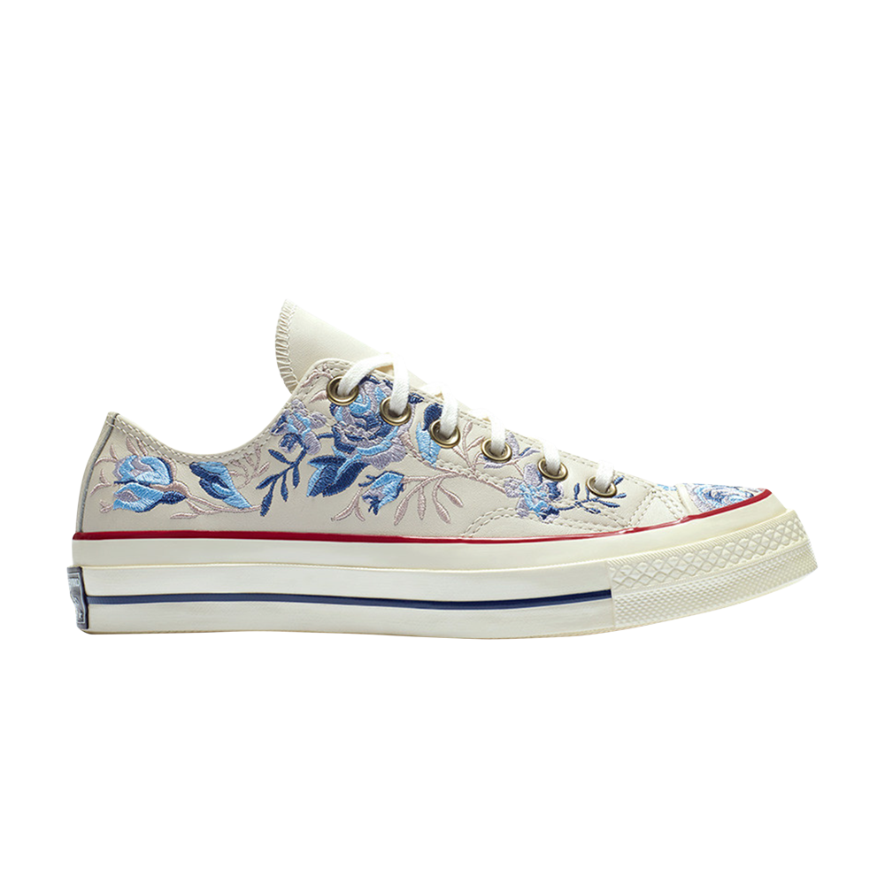 Pre-owned Converse Wmns Chuck 70 Low 'parkway Floral Embroidery' In Cream