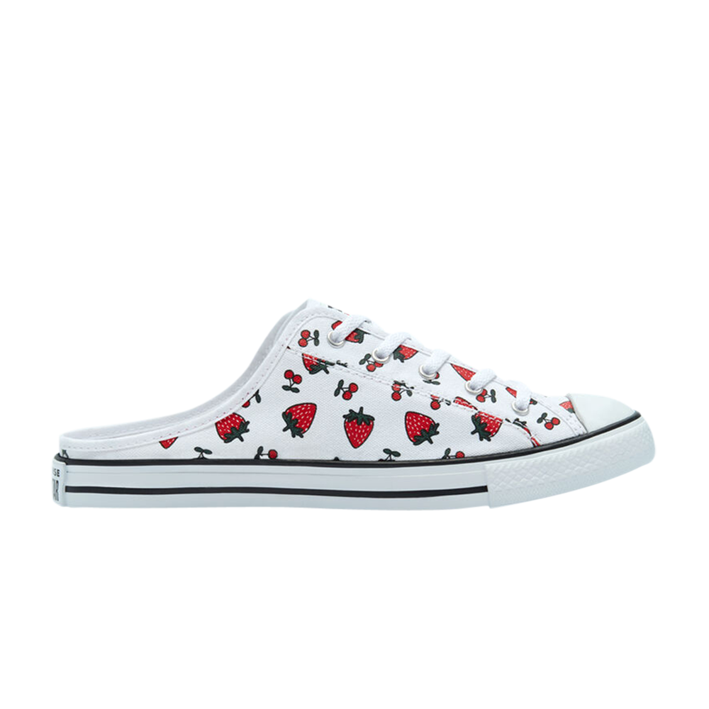 Pre-owned Converse Wmns Chuck Taylor All Star Dainty Mule Slip 'fruit Pack - Strawberry' In White