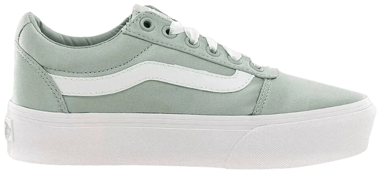 Vans Wmns Ward Platform Satin   Desert Sage
