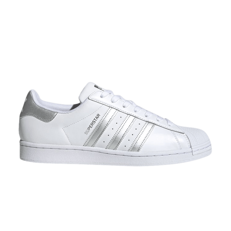 Adidas superstar white silver metallic new arrivals