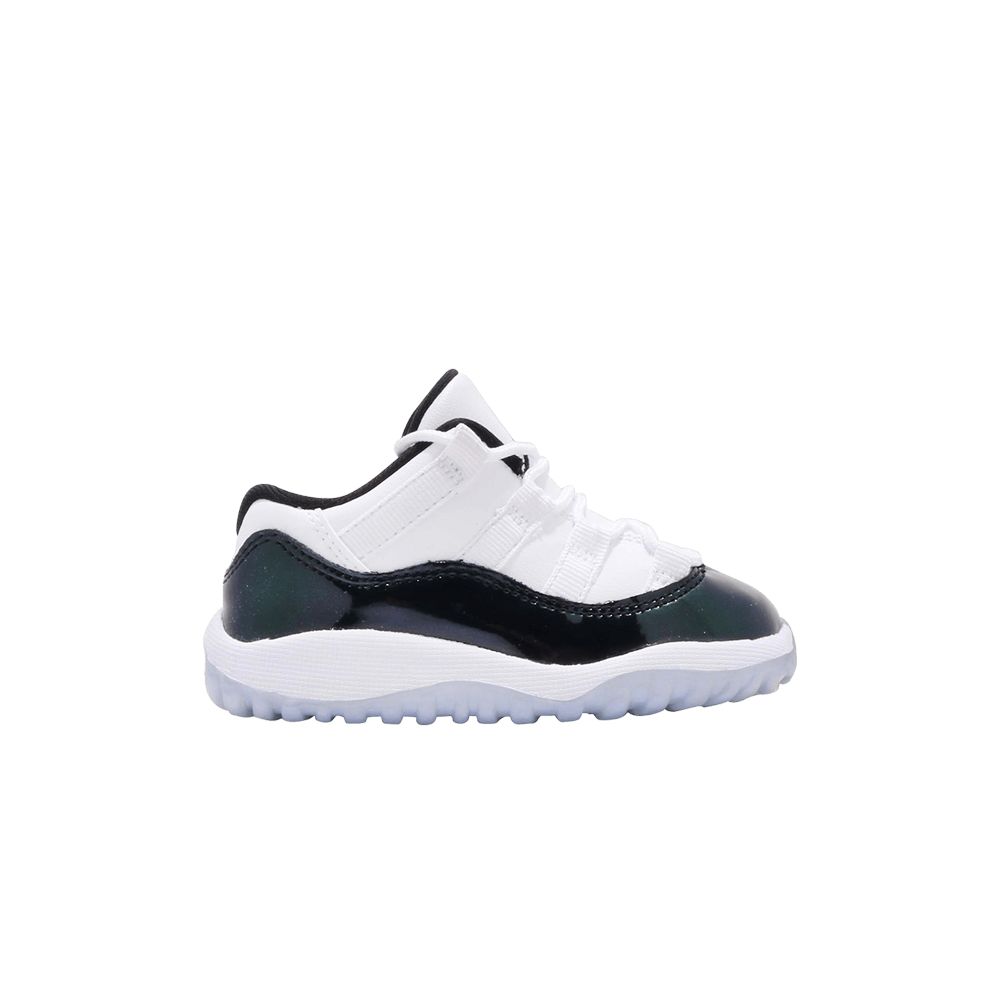 Pre-owned Air Jordan 11 Retro Low Td 'emerald' | White | Infant Size 7