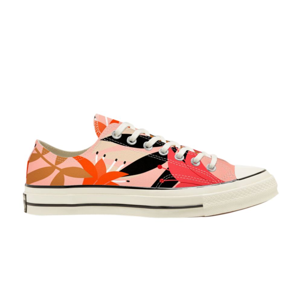 Pre-owned Converse Wmns Chuck 70 Low 'floral Print' In Pink