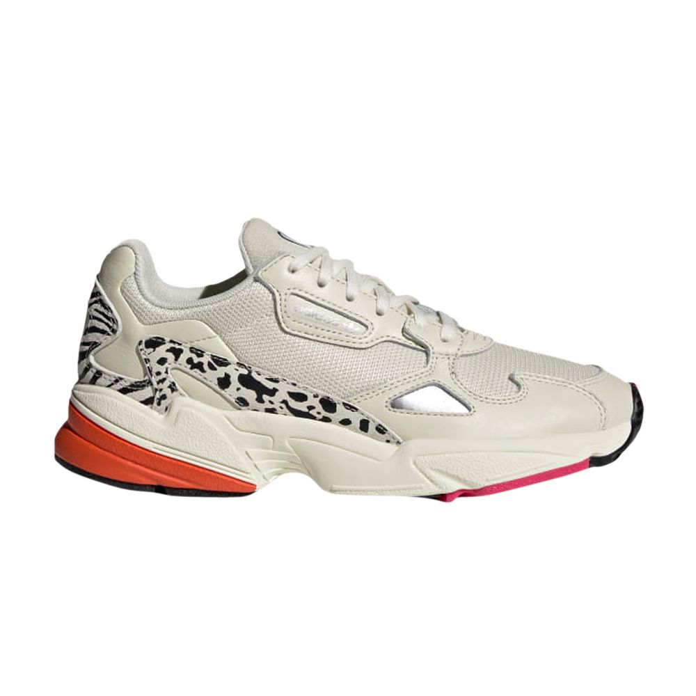 Pre-owned Adidas Originals Wmns Falcon 'leopard' In White