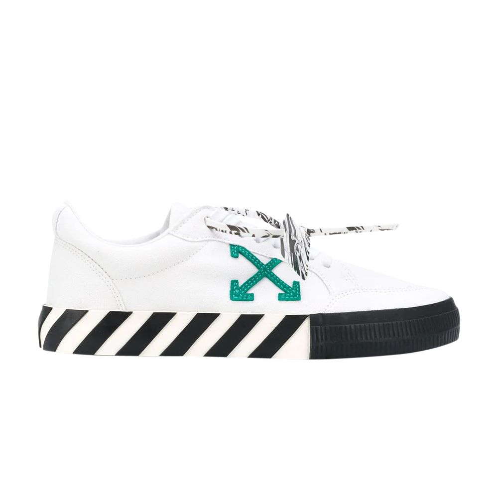 Pre-owned Off-white Vulc Low 'white Green' | Men's Size 44.5