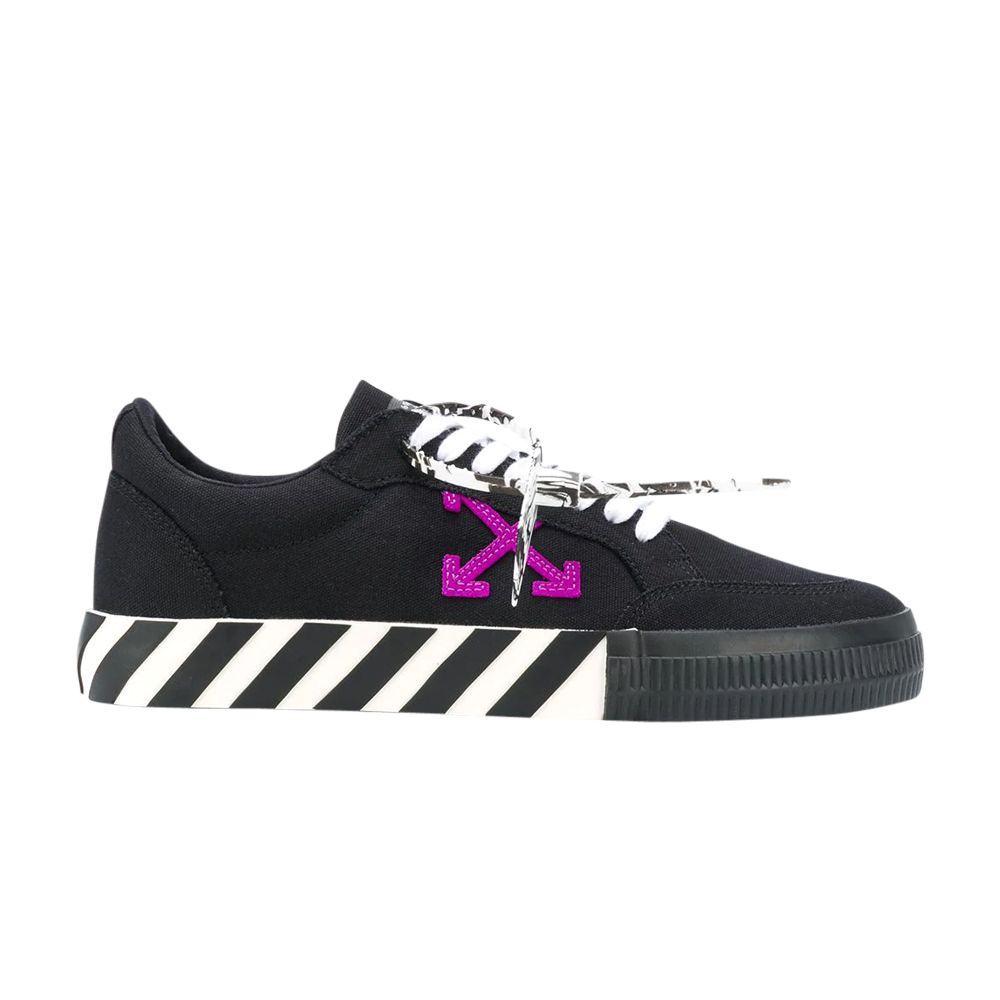 Pre-owned Off-white Vulc Low 'black Purple' | Men's Size 42.5