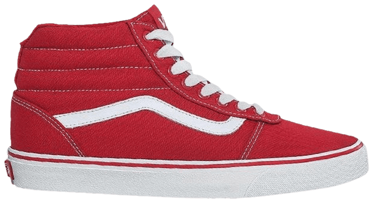 Vans Ward High Kids Racing Red