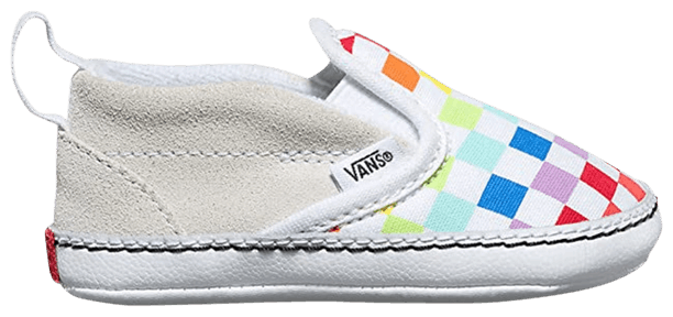 Vans Slip On V Crib Checkerboard   Rainbow