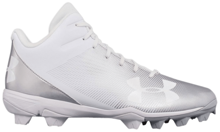 Under Armour Leadoff Mid RM Jr White Silver
