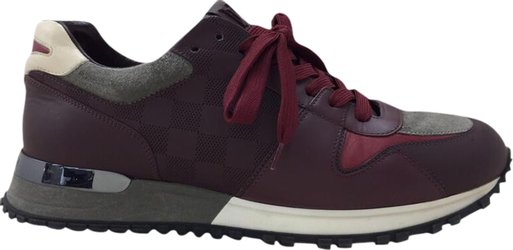 Louis Vuitton Burgundy Suede Trail Line Sneakers 12