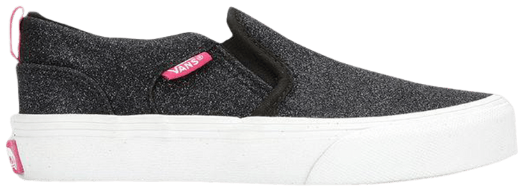 Vans Asher Kids Glitter Black