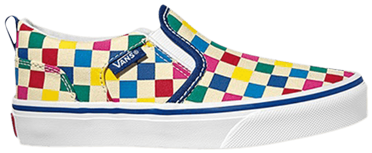 Vans Asher Kids Checkerboard   Multi