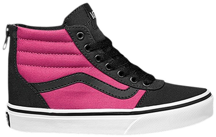 Vans Ward High Zip Kids Black Magenta