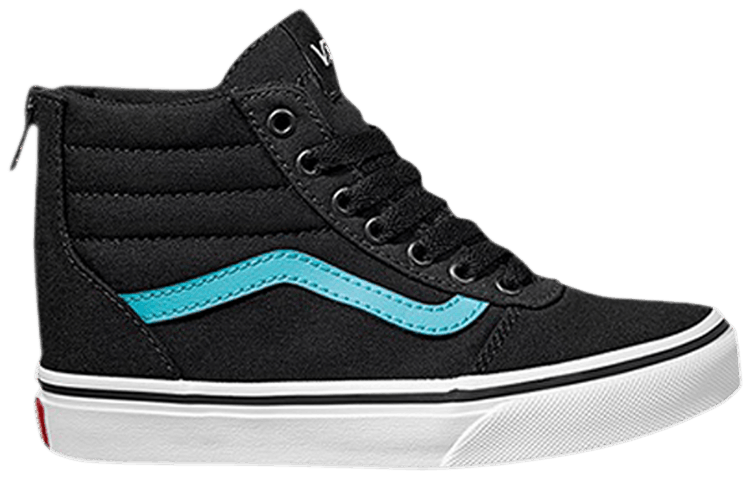 Vans Ward High Zip Kids Black Blue Radiance