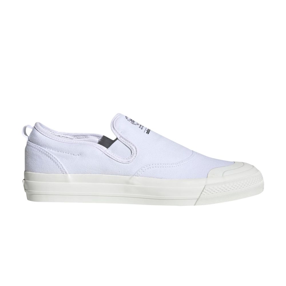 adidas Nizza RF Slip-On 'Triple White' | Men's Size 9.5
