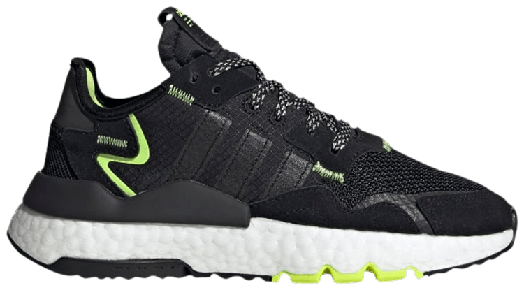 Adidas nite jogger black volt sales