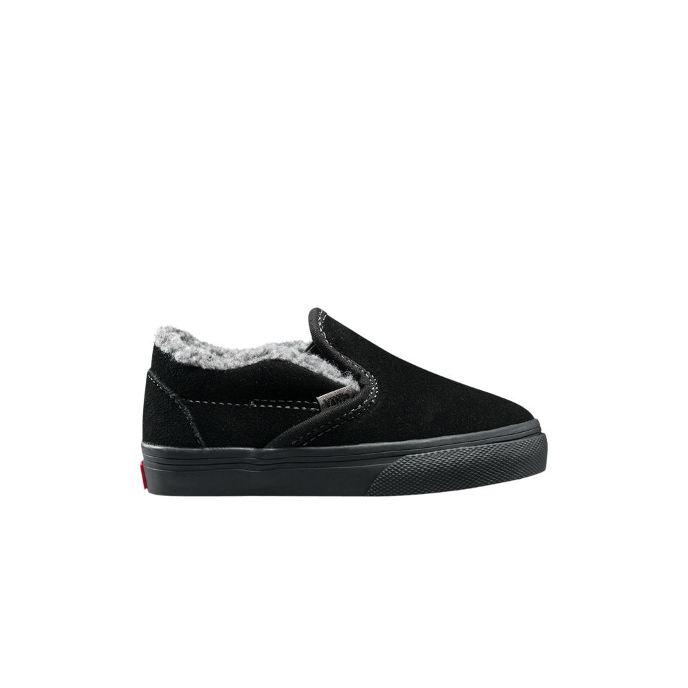Pre-owned Vans Classic Slip-on Toddler 'sherpa - Black' | Infant Size 5