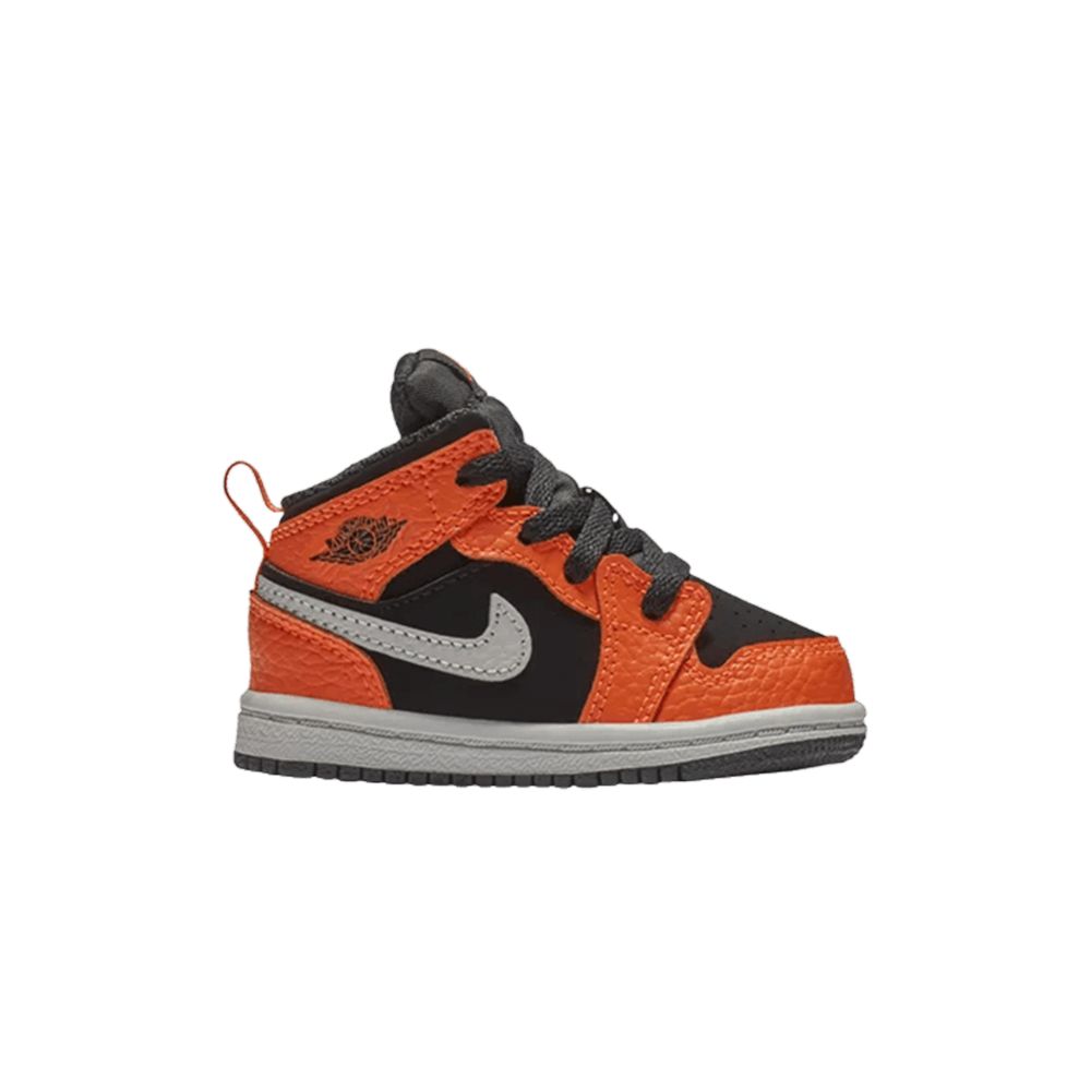 Air Jordan 1 Mid TD 'Black Cone' | Orange | Infant Size 9