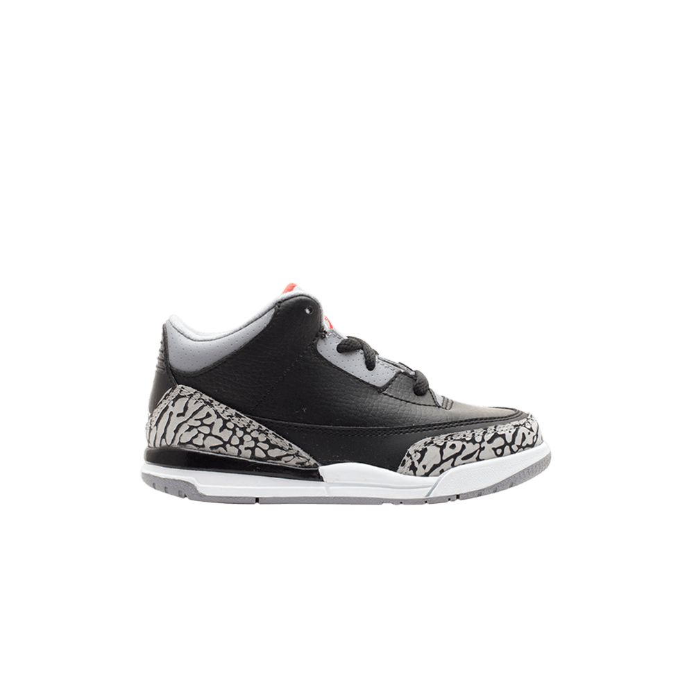 Air Jordan 3 Retro TD 'Cement' 2011 | Black | Infant Size 8 - 832033-010